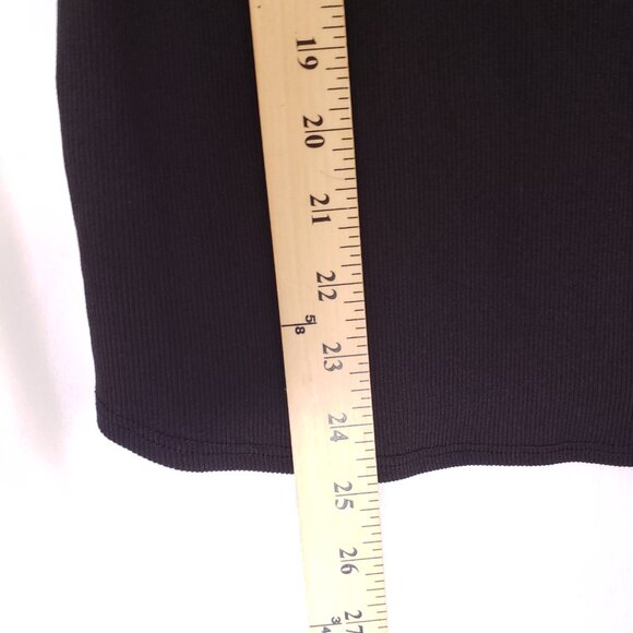 Bombom Women Black Short Sleeve Unique Cut Shirt Blouse Size Small Made in USA - Picture 3 of 13